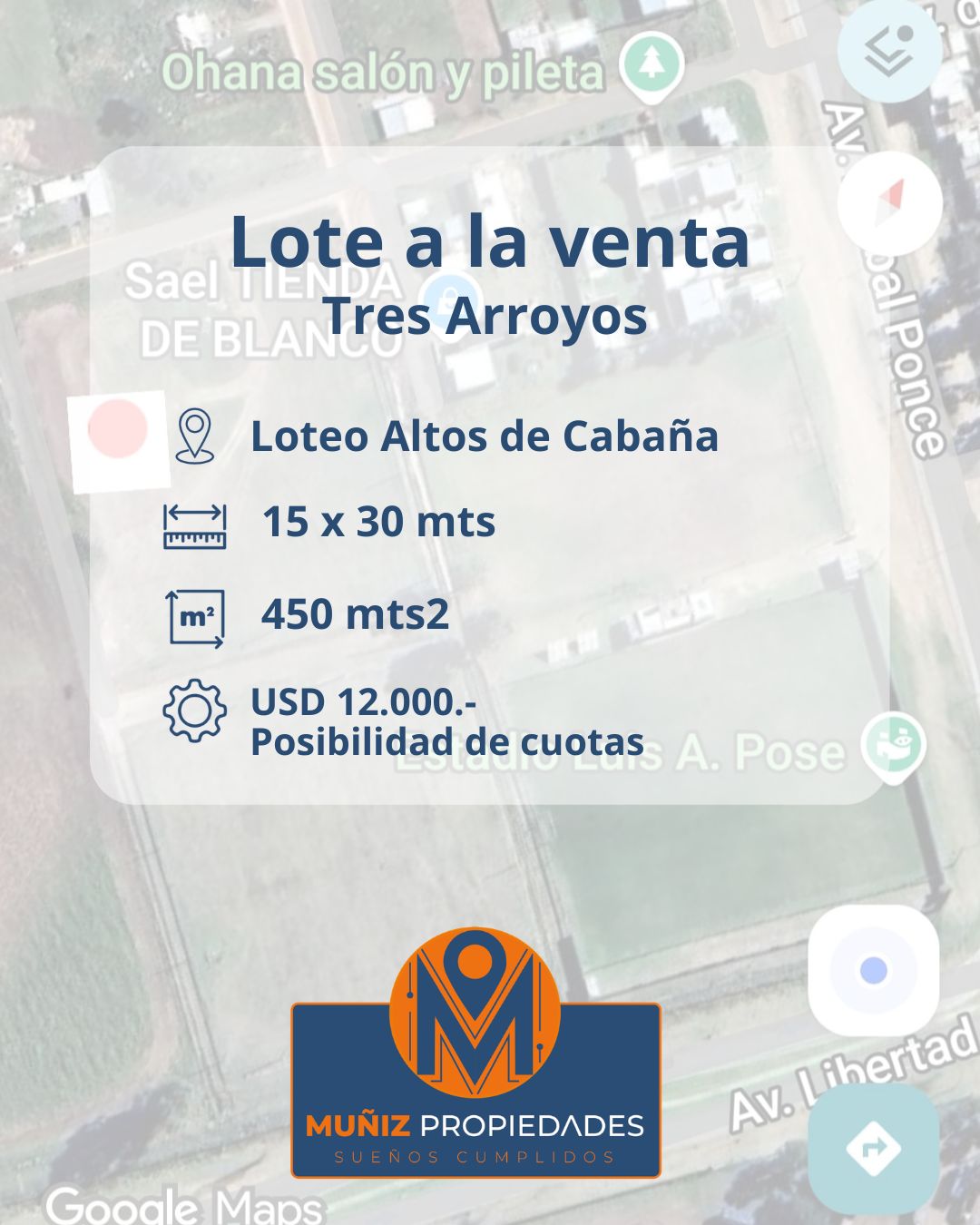 Lote a la venta